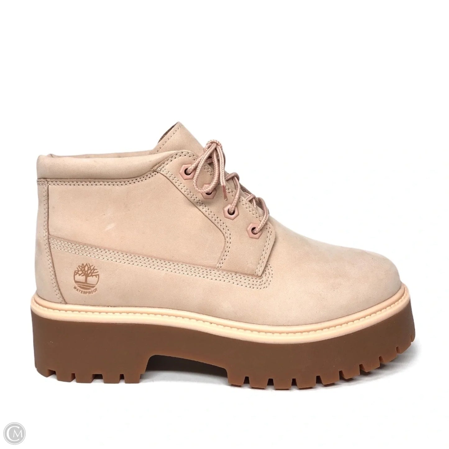 Boots Leather By Timberland In Pink, Size: 9