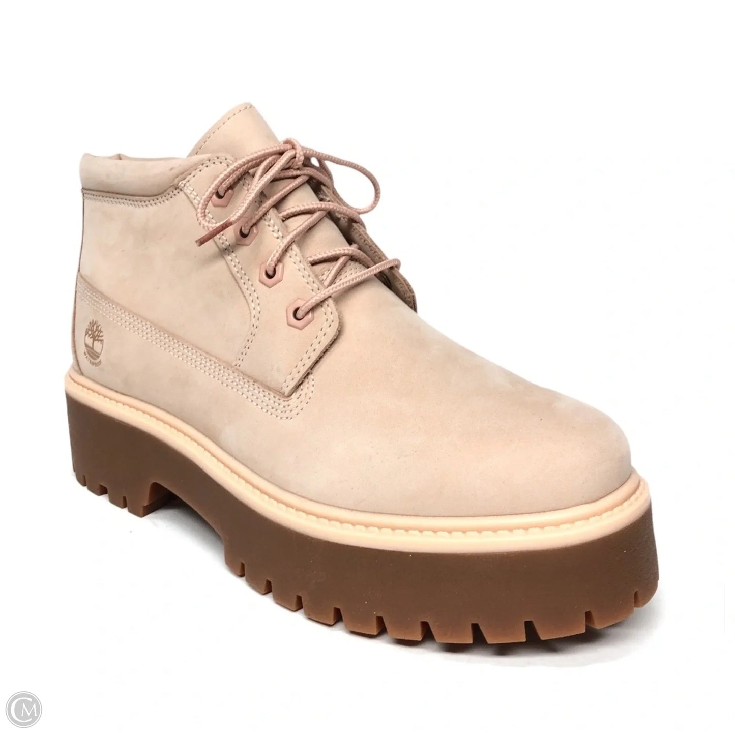 Boots Leather By Timberland In Pink, Size: 9
