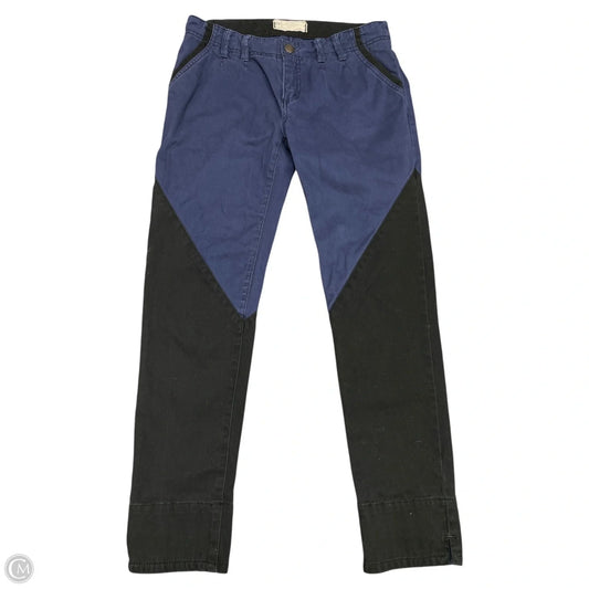 Jeans Skinny By Free People In Black & Blue, Size: 2