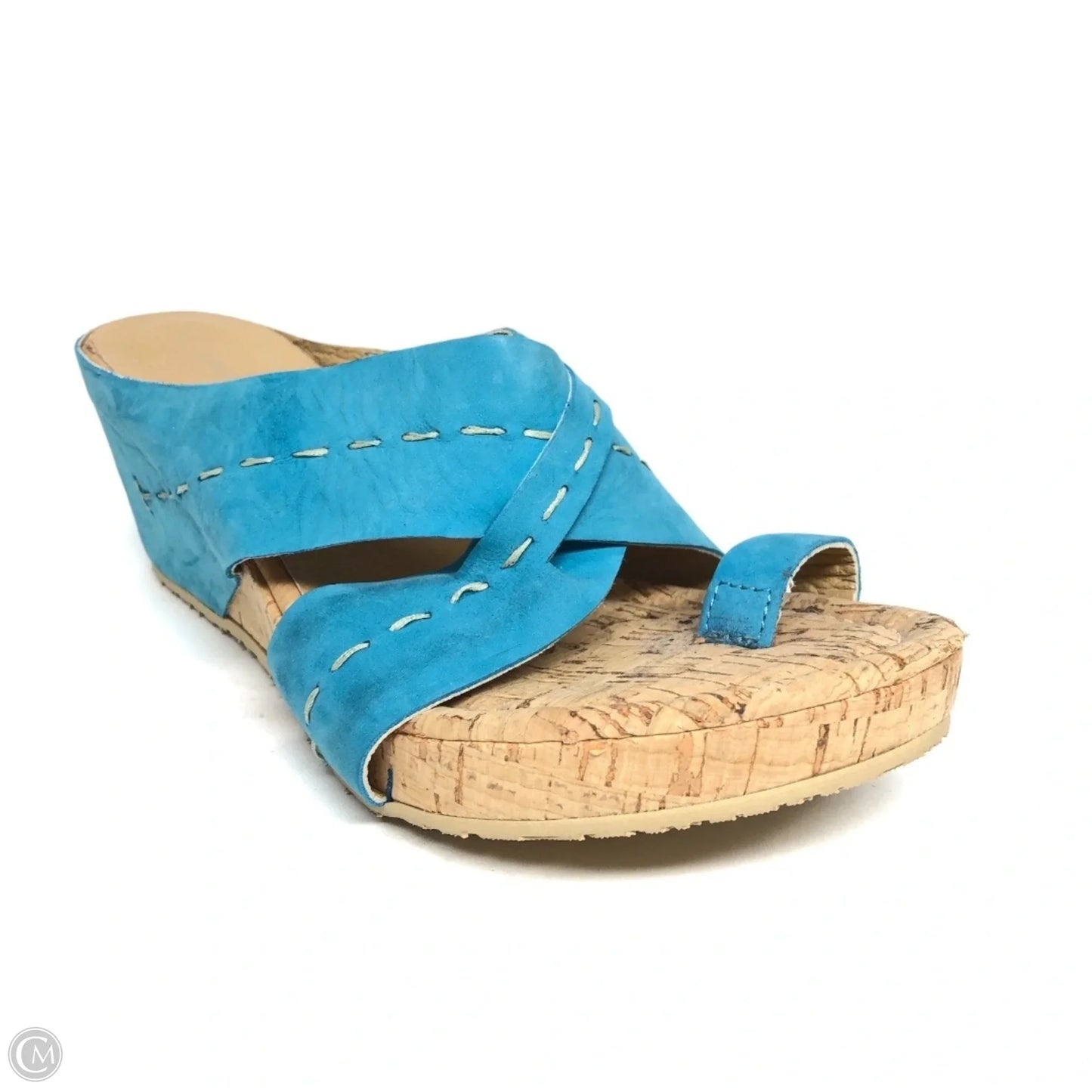 Sandals Heels Wedge By Donald Pliner In Blue, Size: 7.5
