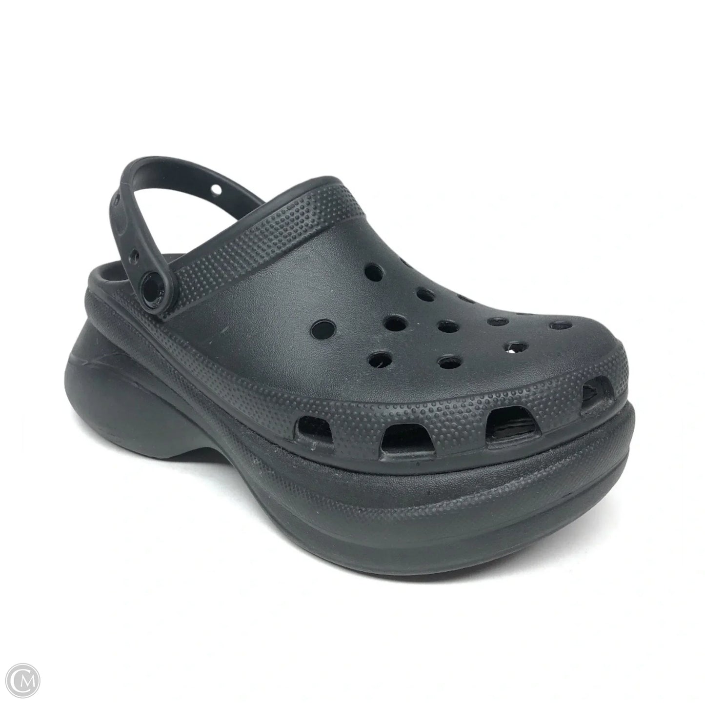 Shoes Heels Platform By Crocs In Black, Size: 9