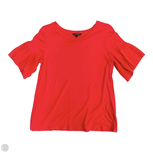Top Short Sleeve By Banana Republic In Red, Size: L
