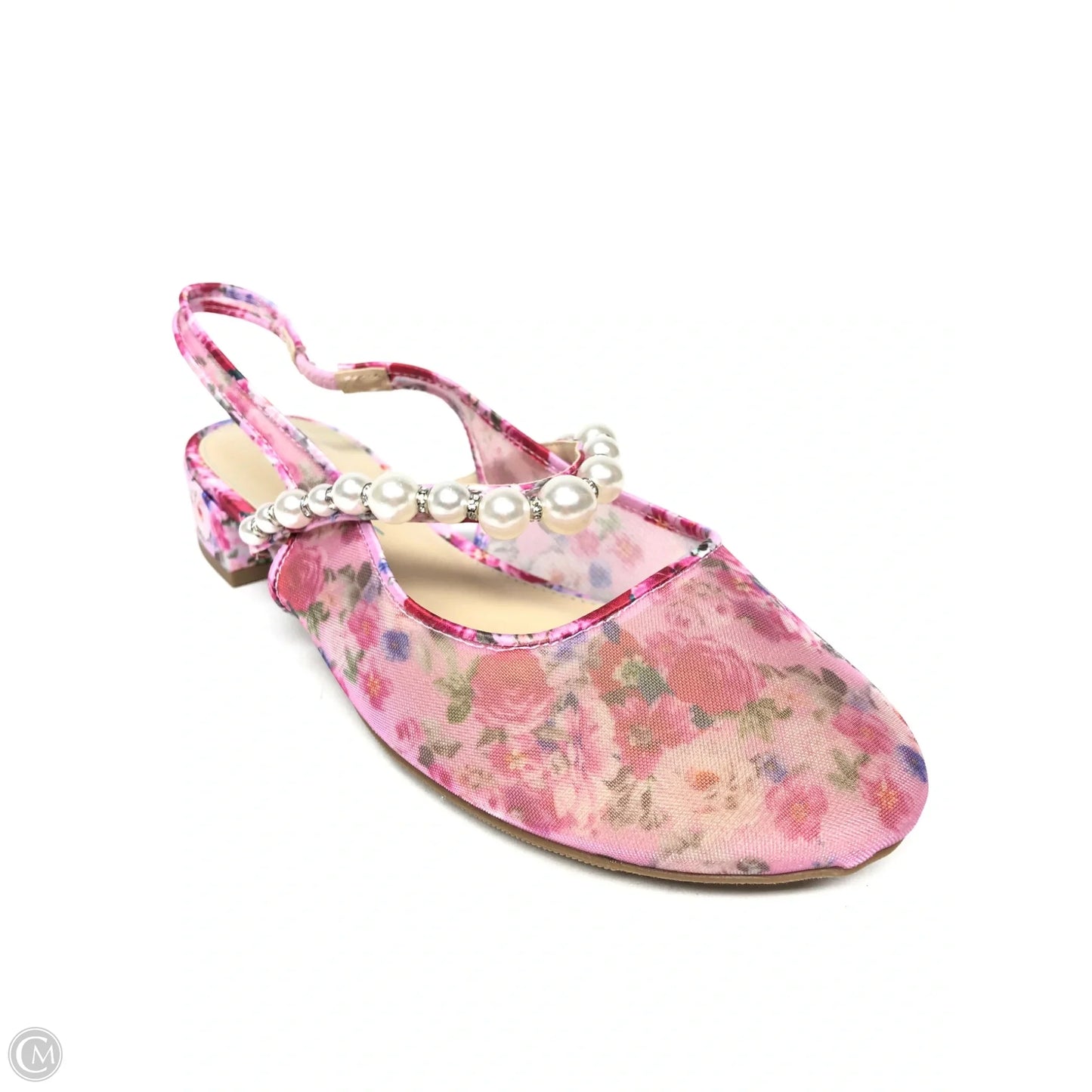 Shoes Heels Kitten By Betsey Johnson In Floral Print, Size: 5