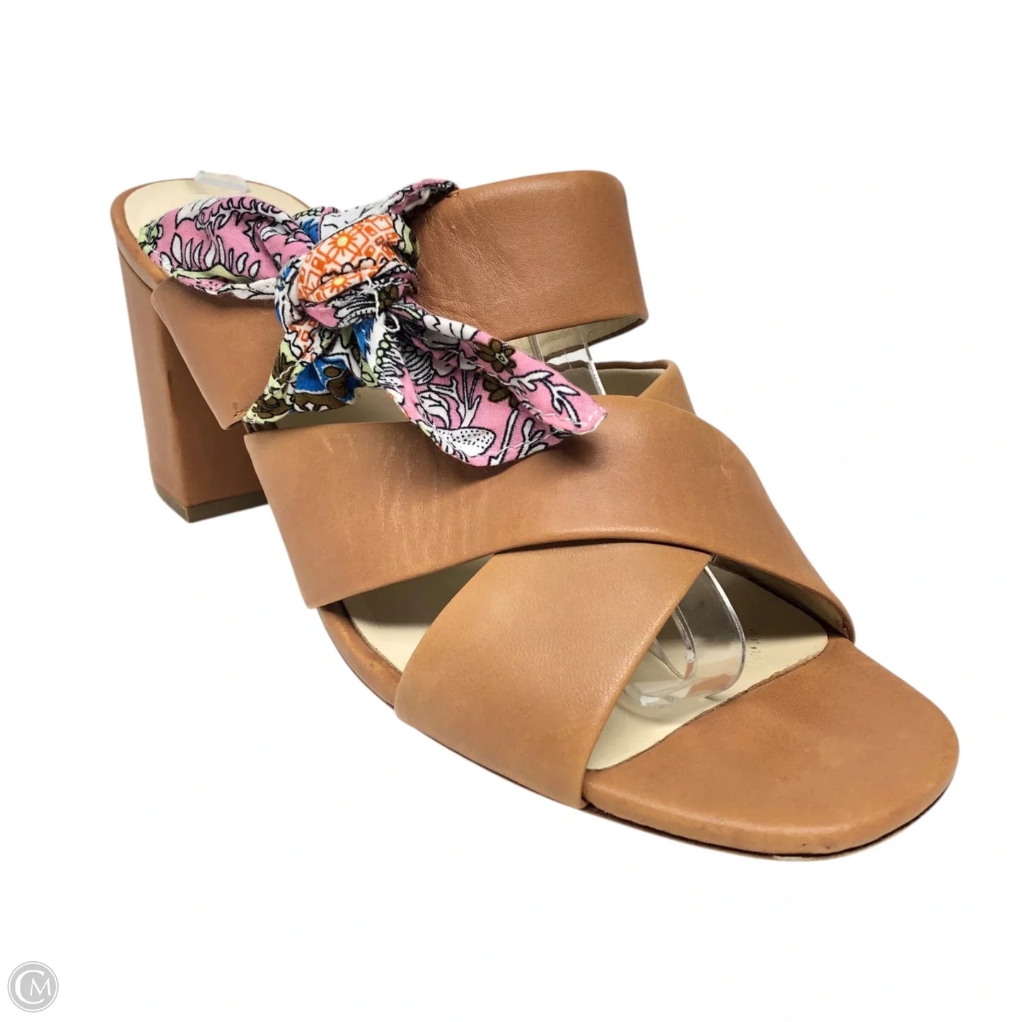 Sandals Heels Block By Cmb In Brown, Size: 9