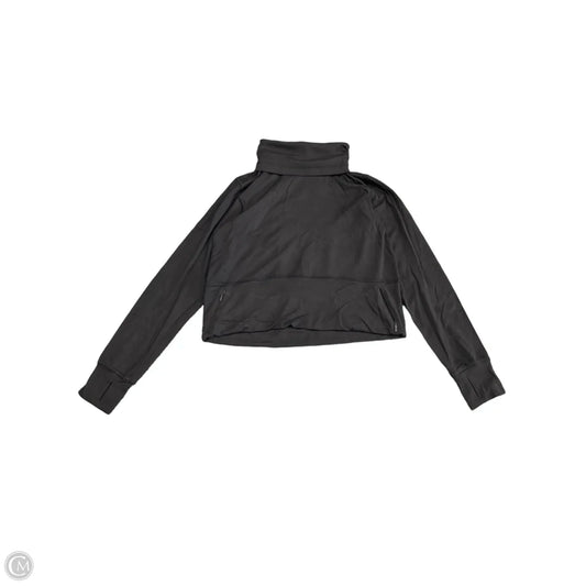 Athletic Top Long Sleeve Collar By Lululemon In Black, Size: 2