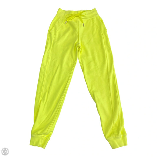Athletic Pants By Lululemon In Yellow, Size: 0