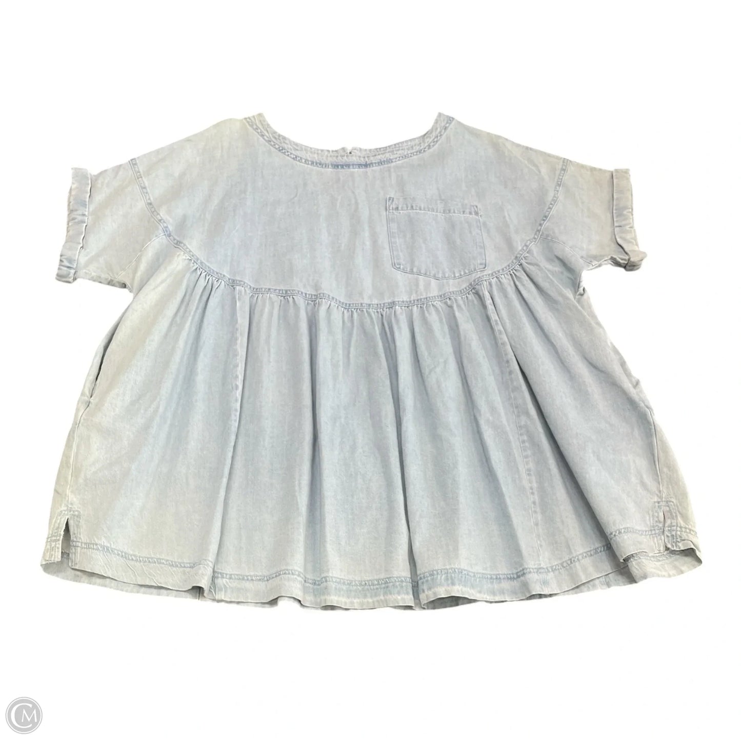 Tunic Short Sleeve By Mable In Blue, Size: M