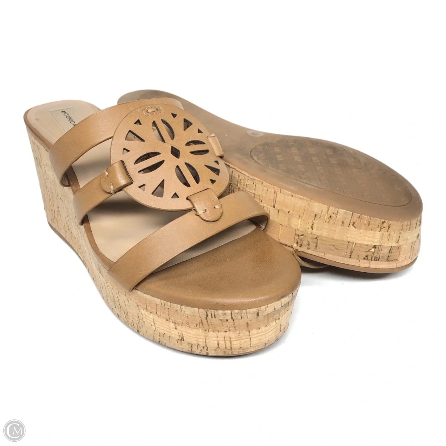 Sandals Heels Wedge By Antonio Melani In Brown, Size: 9.5