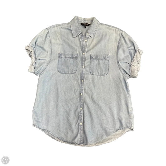Top Short Sleeve By Express In Blue, Size: Xs