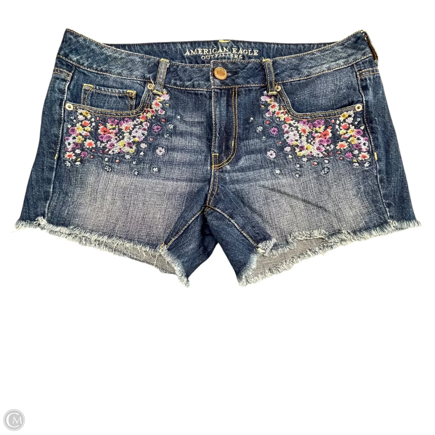 Shorts By American Eagle In Blue Denim, Size: 12