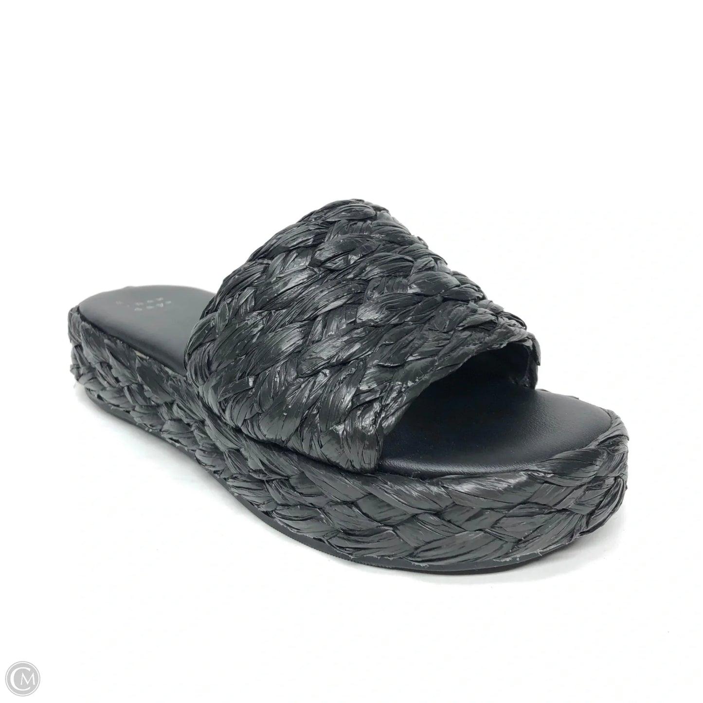 Sandals Heels Platform By A New Day In Black, Size: 7