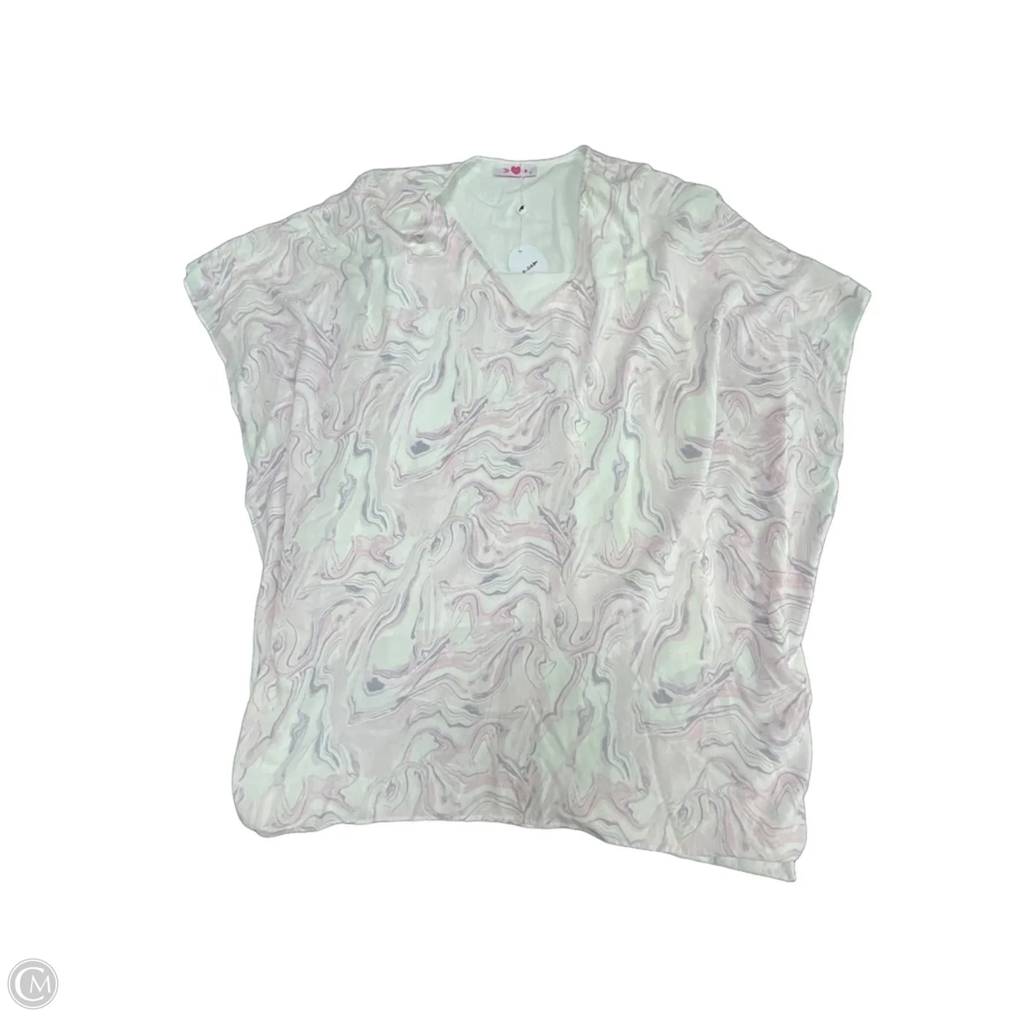 Tunic Short Sleeve By Buddy Love In Pink & White, Size: M