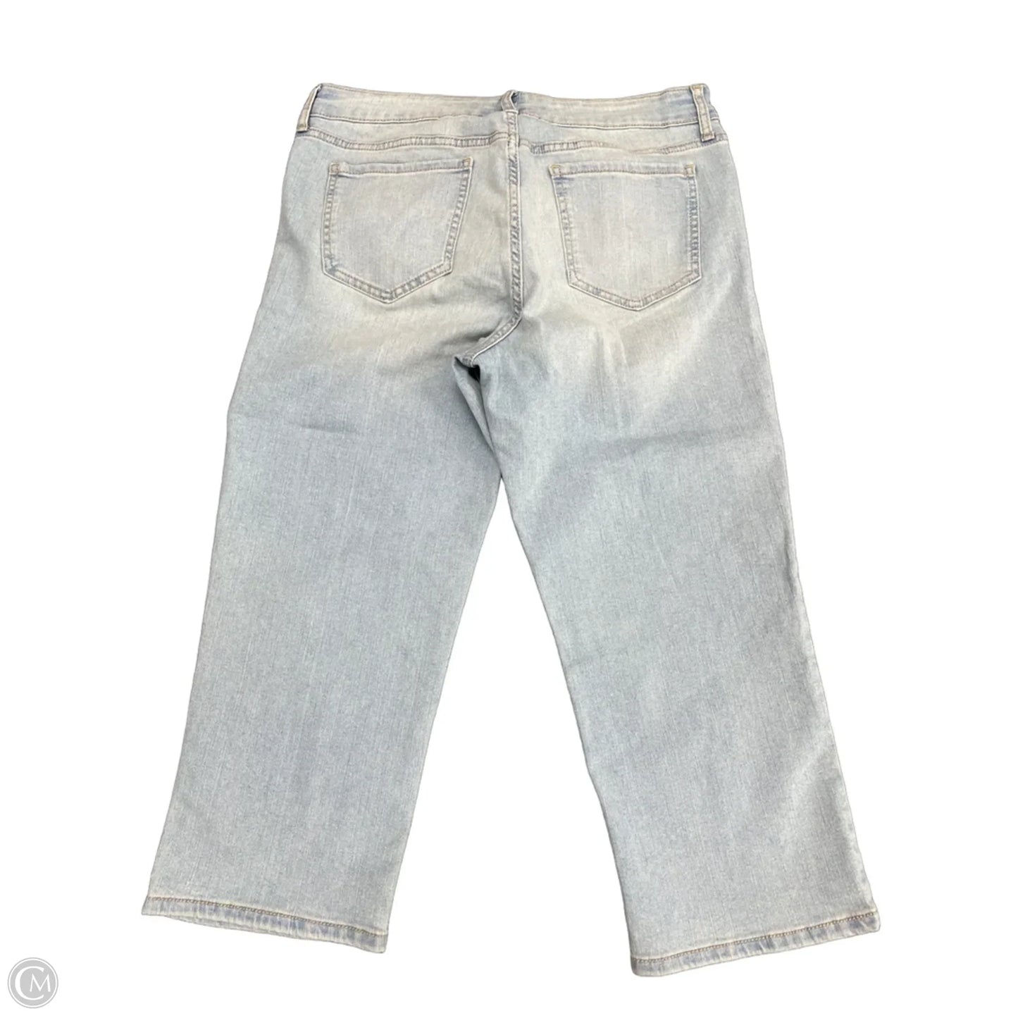 Capris By Vintage America In Blue Denim, Size: 10p