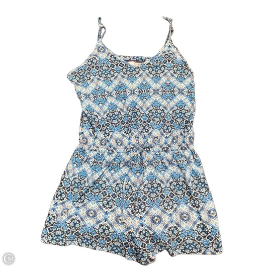 Romper By Aeropostale In Blue & White, Size: M