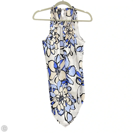 Top Sleeveless By Alfani In Blue & Grey, Size: Lp
