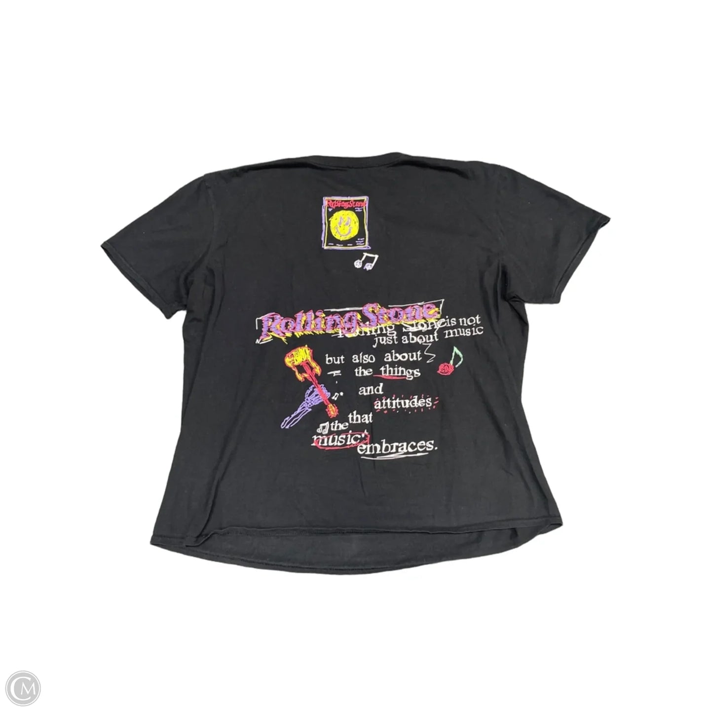 Top Short Sleeve Basic By Clothes Mentor In Black, Size: M