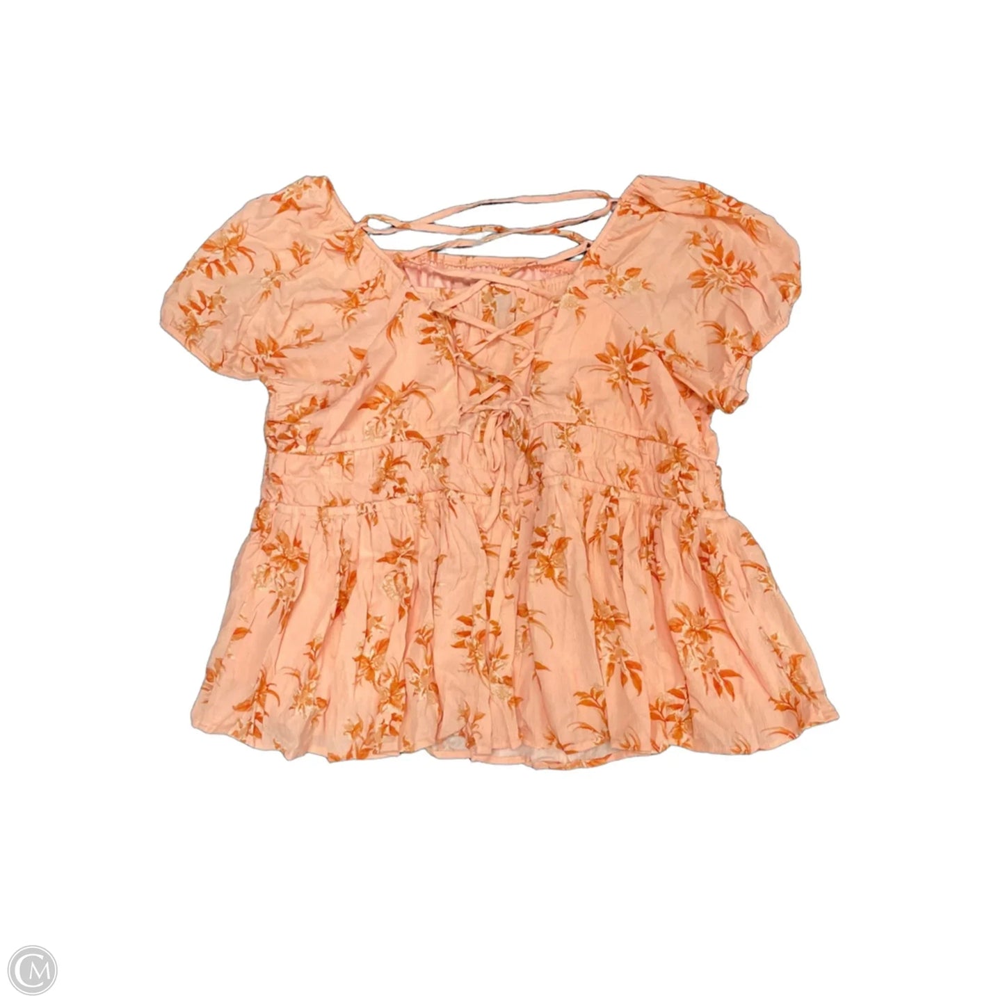 Top Short Sleeve By Torrid In Peach, Size: S