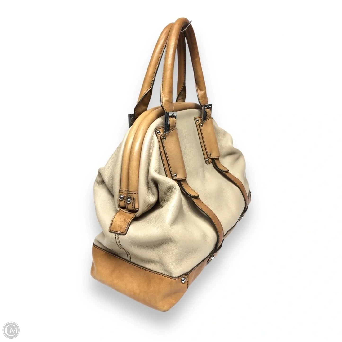 Handbag Leather By Banana Republic, Size: Large