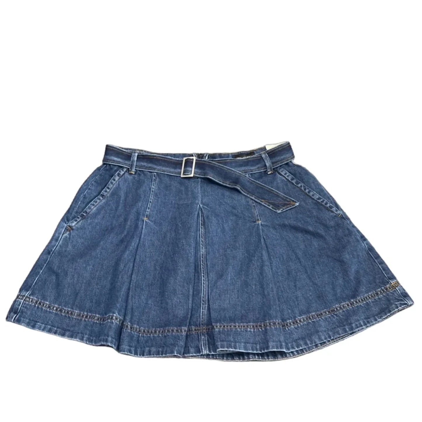 Skirt Mini & Short By Free Assembly In Blue Denim, Size: 8