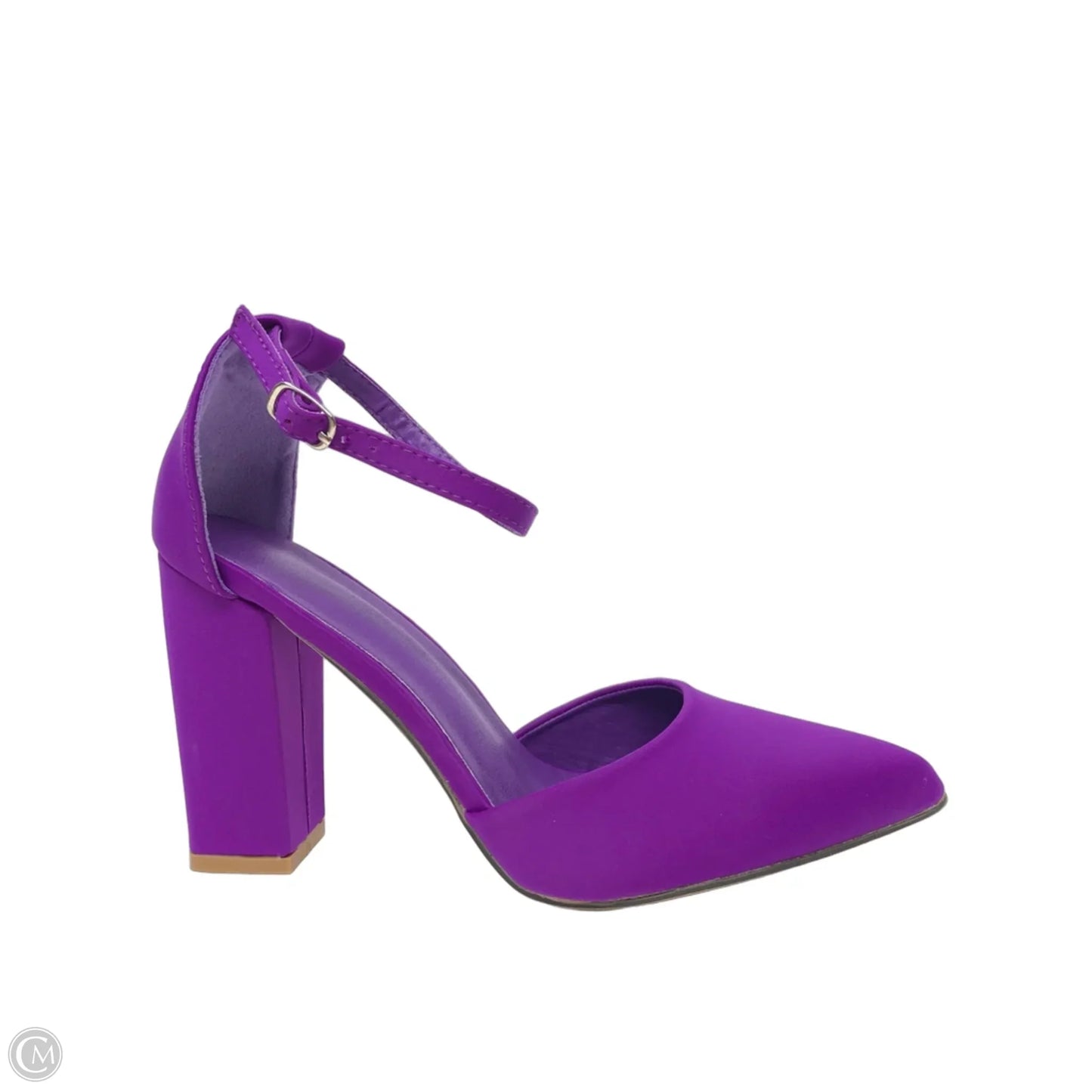 Shoes Heels Block By Cmf In Purple, Size: 10