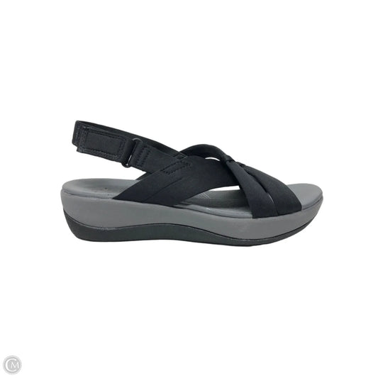 Sandals Heels Platform By Clarks In Grey, Size: 7