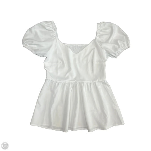 Blouse Short Sleeve By Cmf In Yellow, Size: M