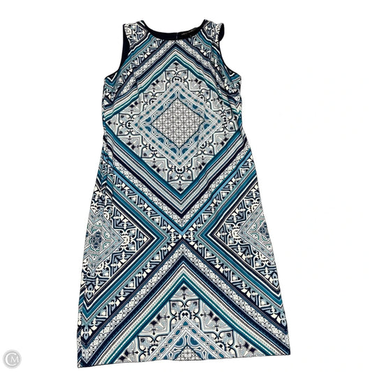 Dress Casual Short By White House Black Market In Blue & White, Size: Xl