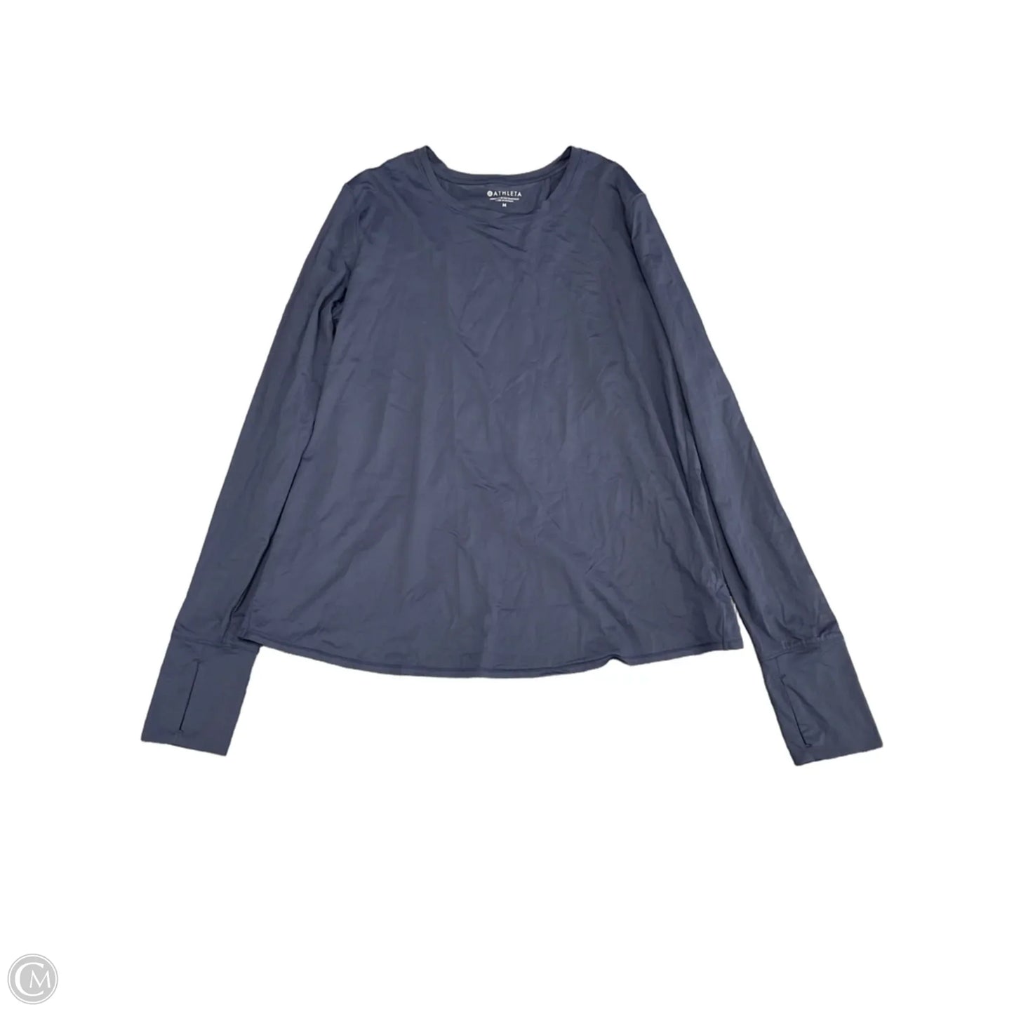 Athletic Top Long Sleeve Crewneck By Athleta In Navy, Size: M