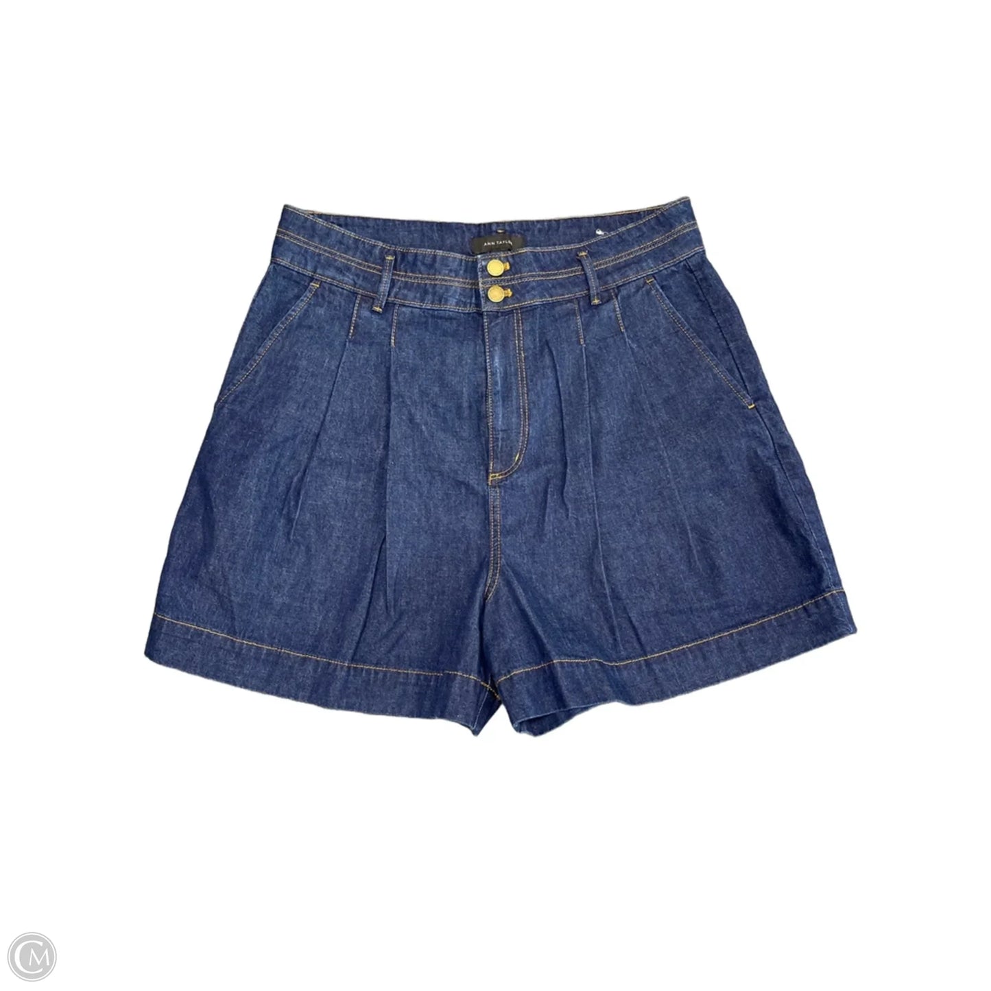 Shorts By Ann Taylor In Blue Denim, Size: 12