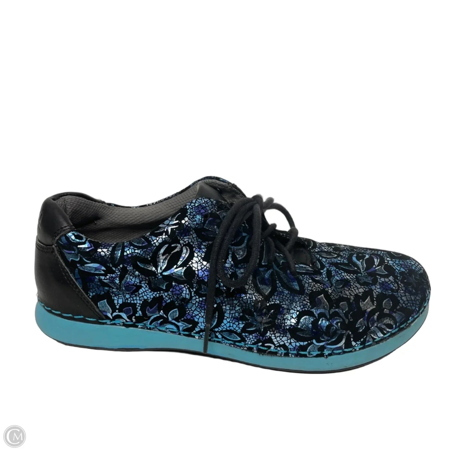 Shoes Sneakers By Alegria In Black & Blue, Size: 10.5