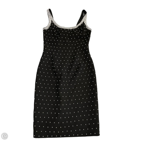 Dress Party Short By Carmen Marc Valvo In Black & Silver, Size: 2