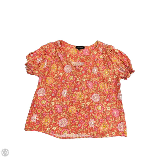 Top Short Sleeve By Rachel Zoe In Floral Print, Size: S