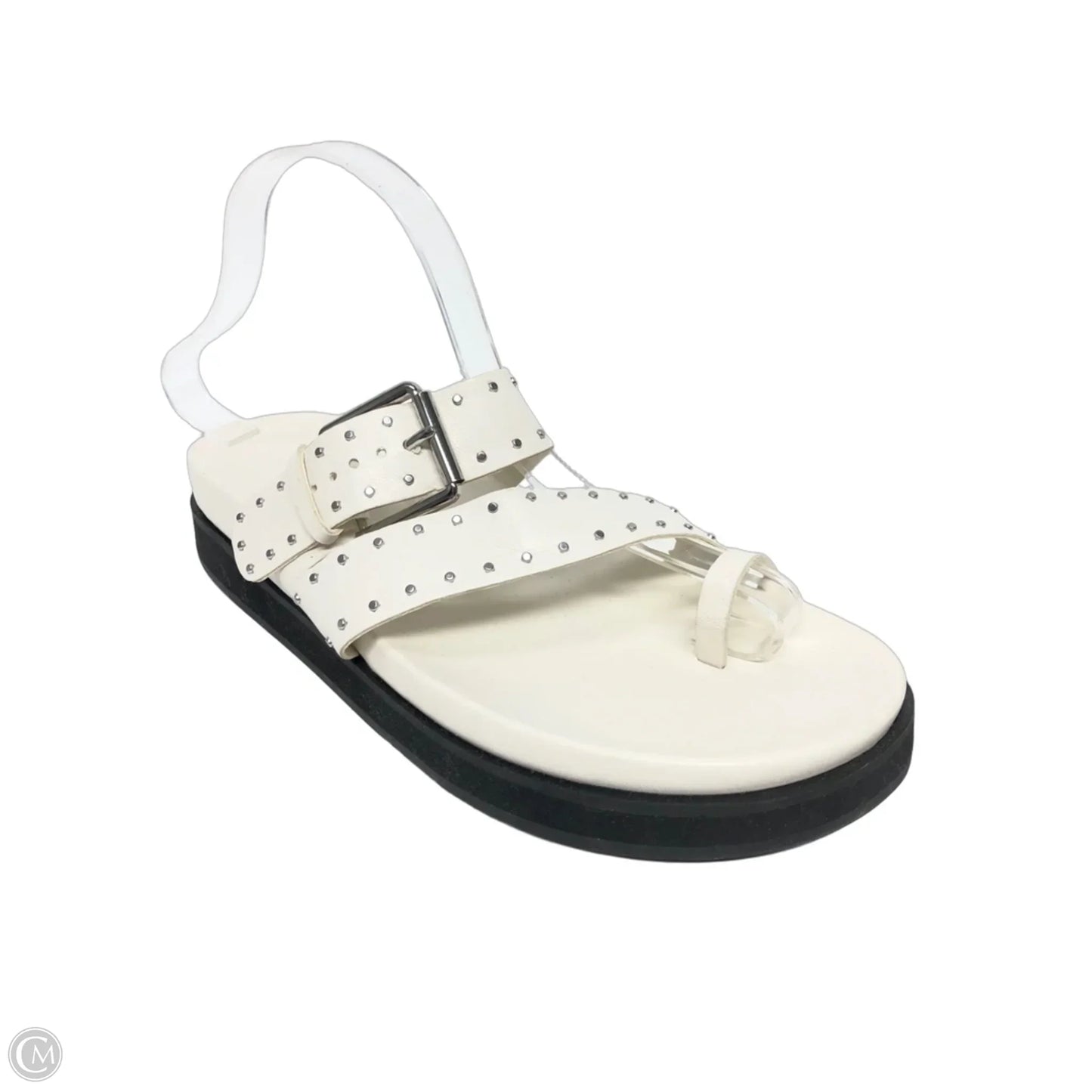 Sandals Heels Wedge By Open Edit In White, Size: 9