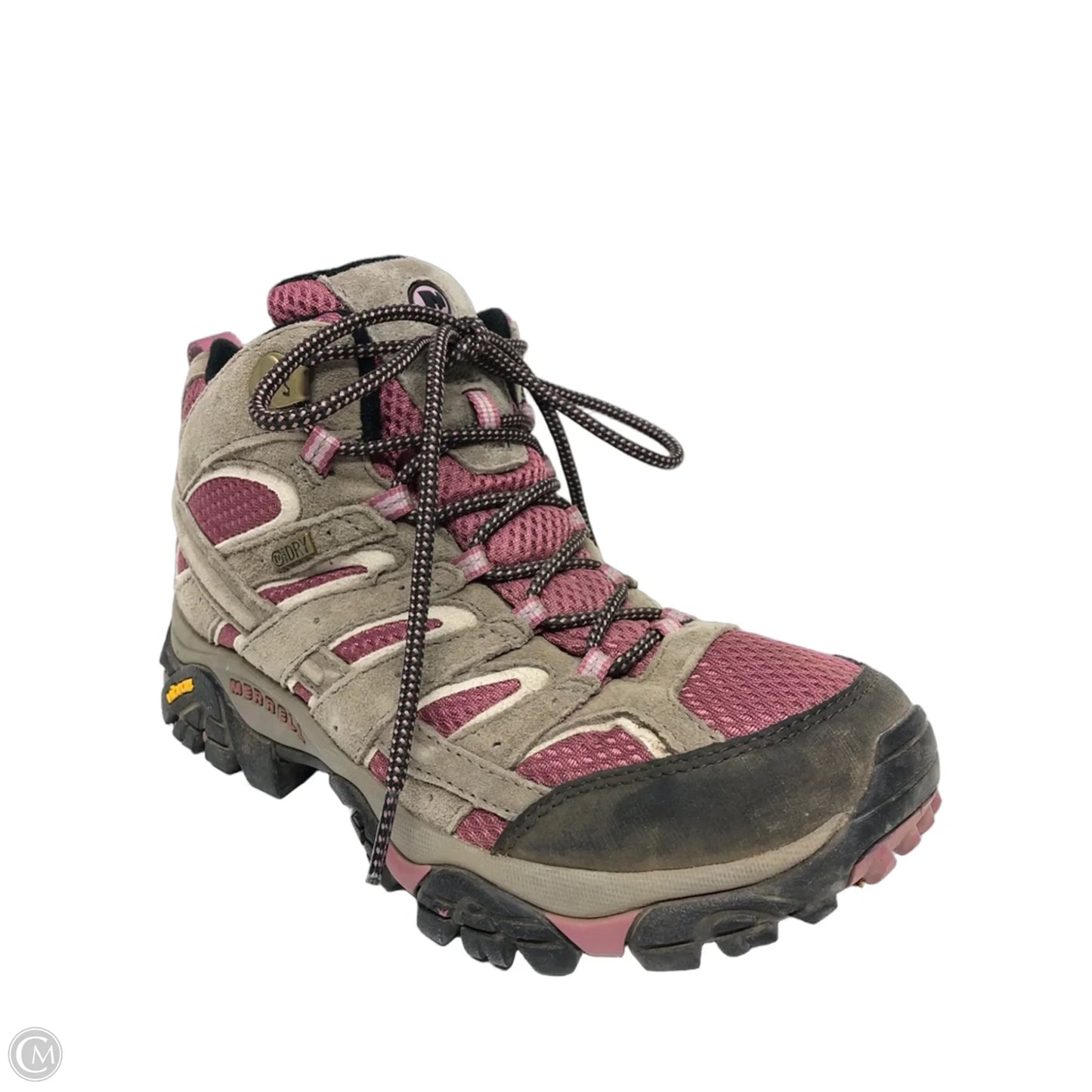 Boots Hiking By Merrell In Brown & Pink, Size: 8.5