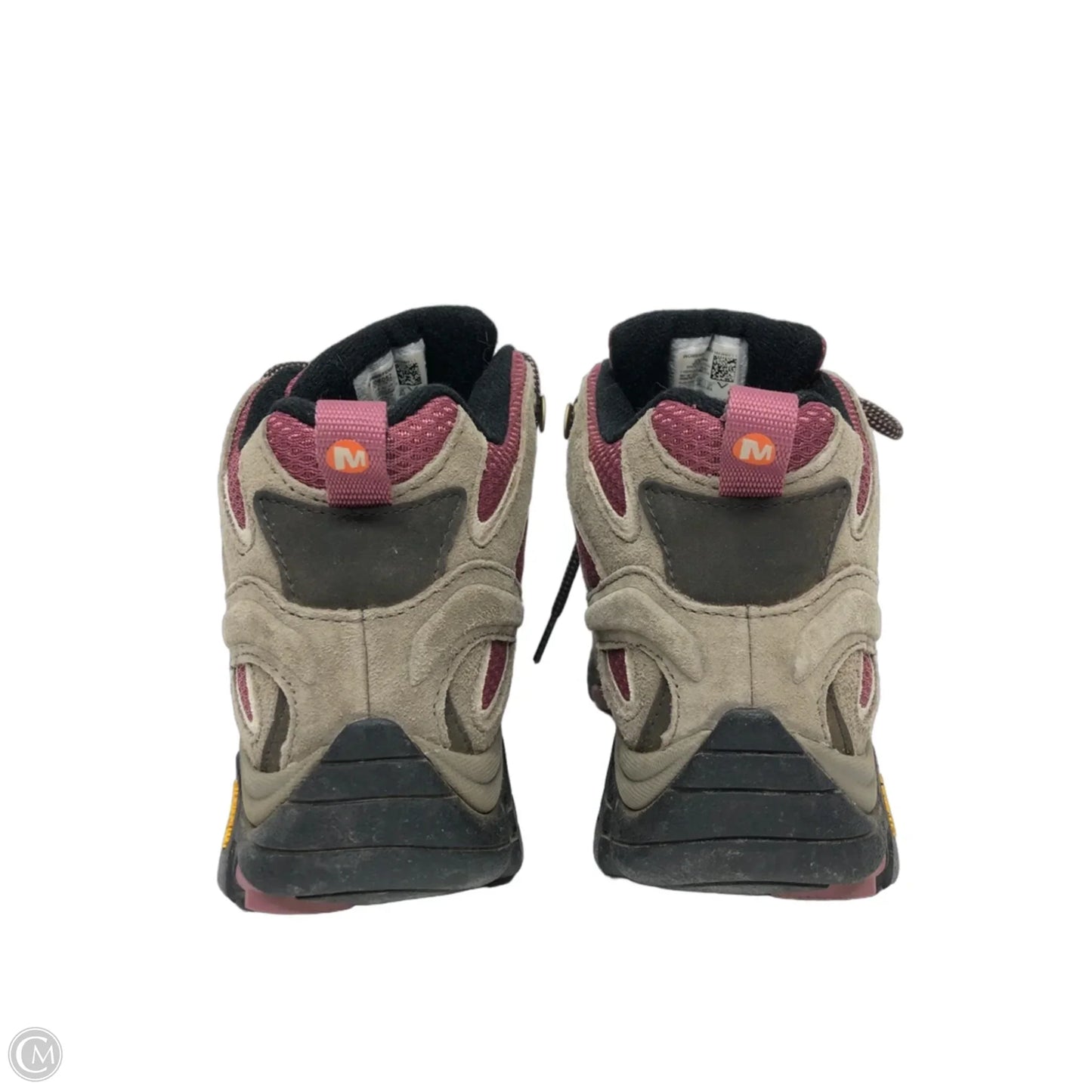 Boots Hiking By Merrell In Brown & Pink, Size: 8.5