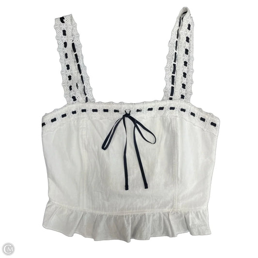 Top Sleeveless By Kirious In Black & White, Size: Xl