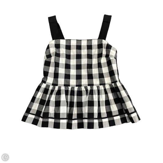 Top Sleeveless Designer By Kate Spade In Black & White, Size: 2