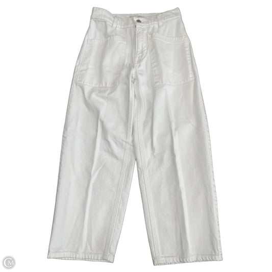 Jeans Wide Leg By Lucky Brand In White Denim, Size: 2