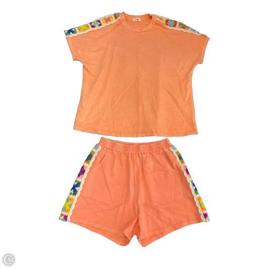 Shorts Set By Clothes Mentor In Orange, Size: S