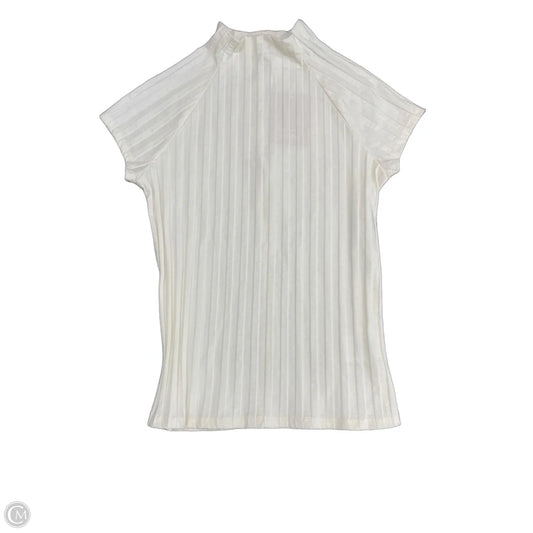 Top Short Sleeve By Reformation In Cream, Size: M