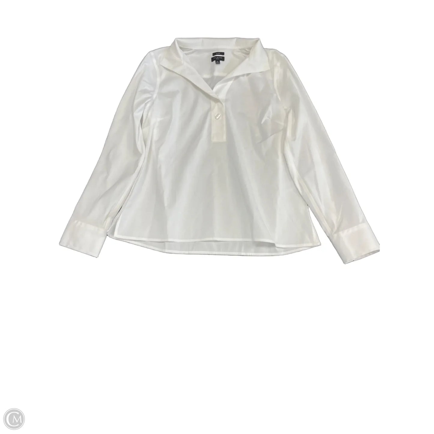 Top Long Sleeve By Talbots In White, Size: Sp