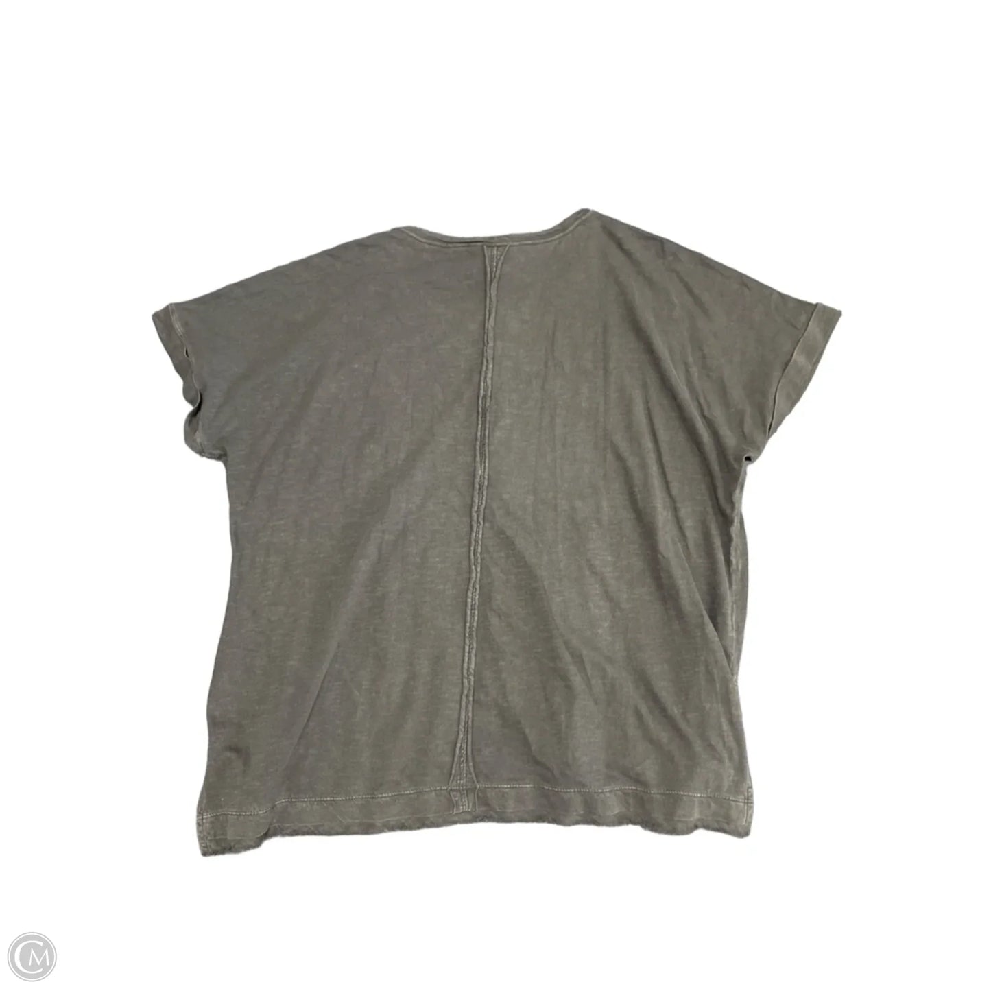 Top Short Sleeve By Lucky Brand In Grey, Size: M