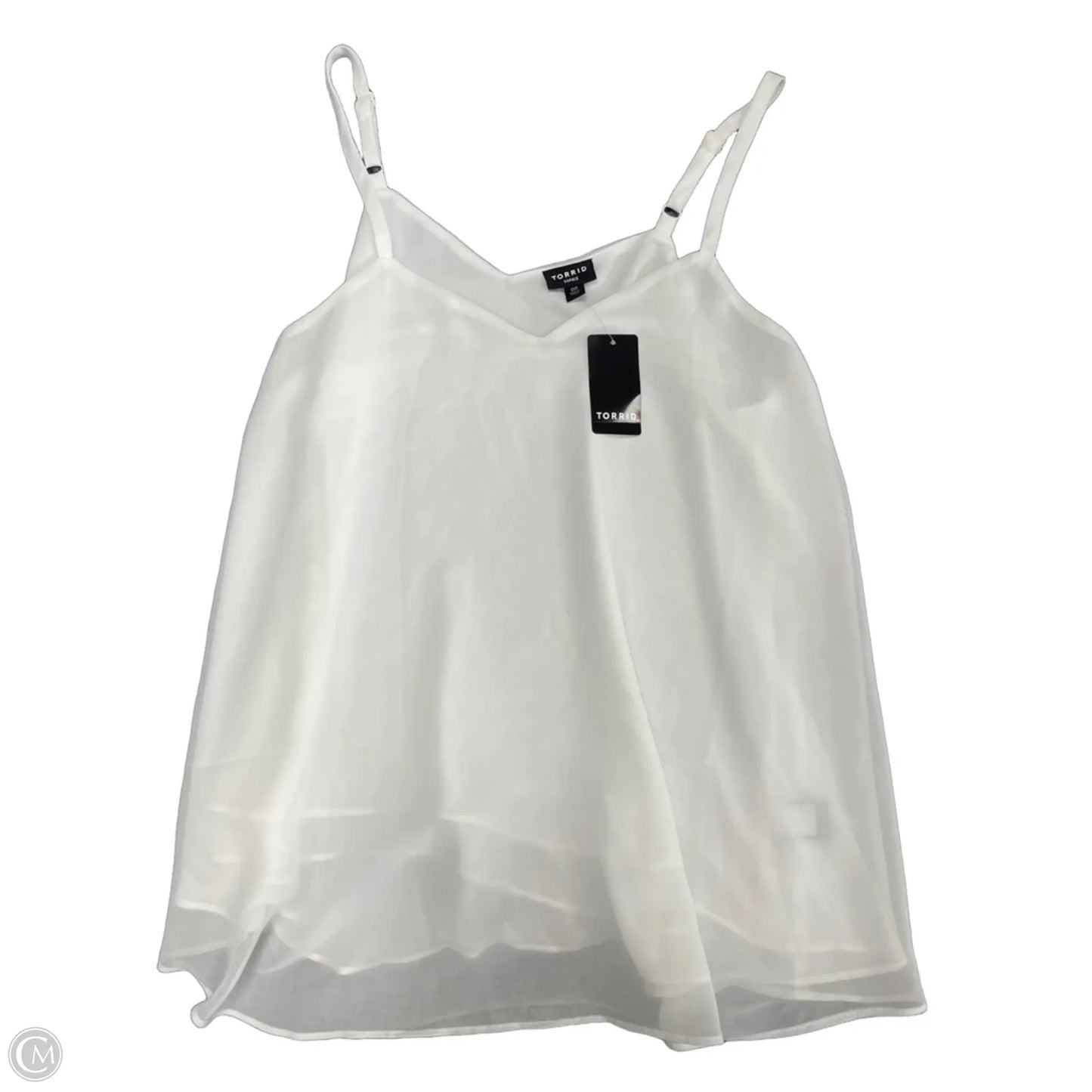 Top Sleeveless By Torrid In White, Size: M