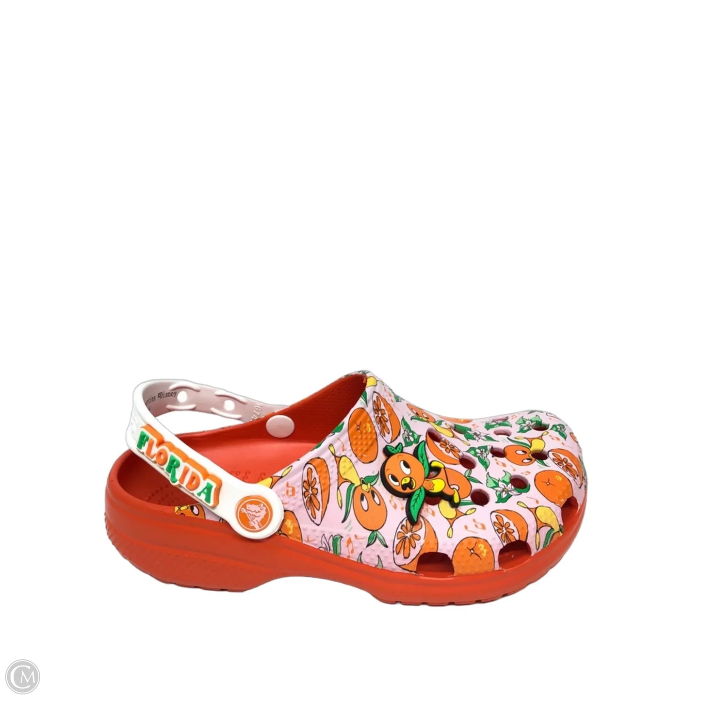 Shoes Flats By Crocs In Orange & Pink, Size: 7