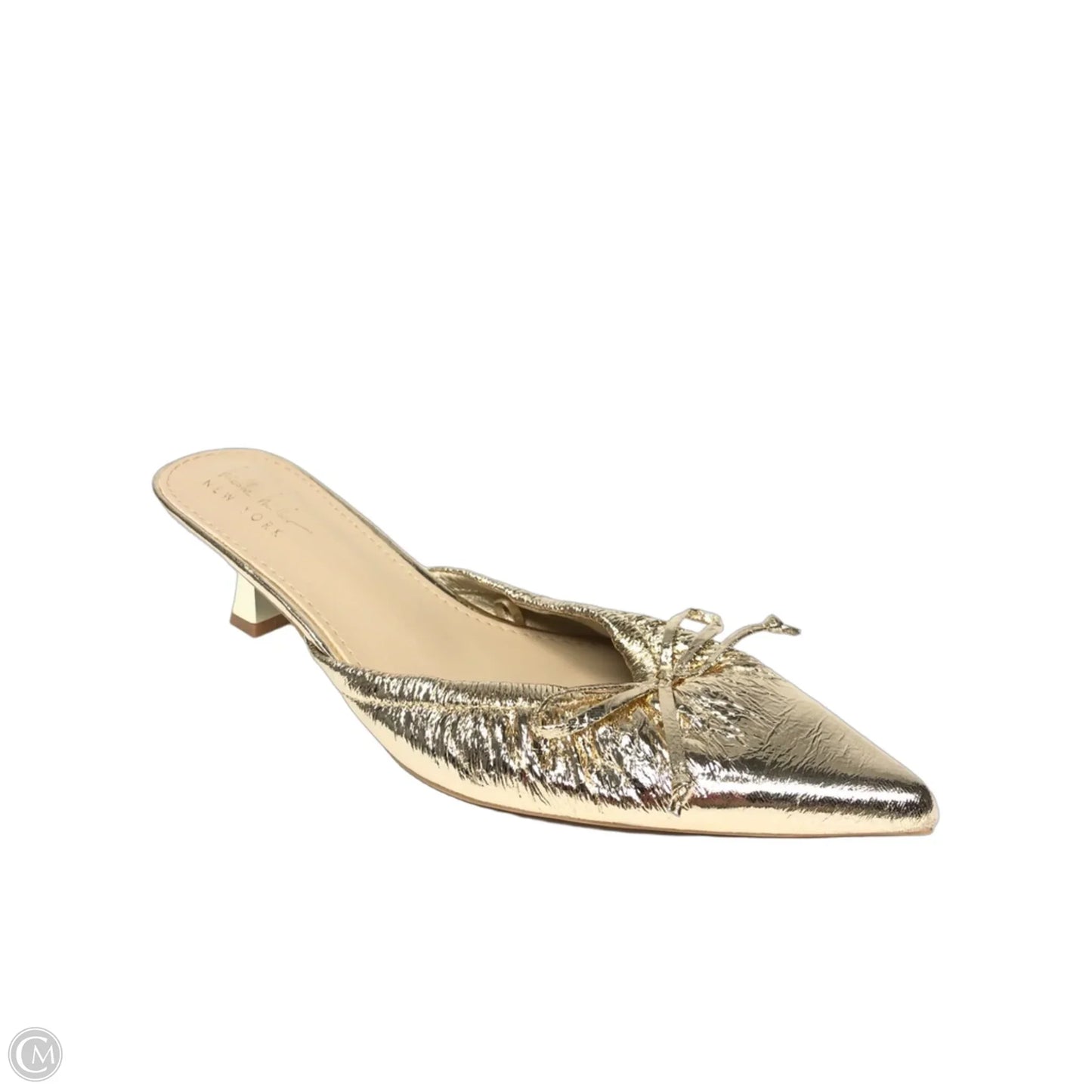 Shoes Heels Kitten By Nicole Miller In Gold, Size: 10