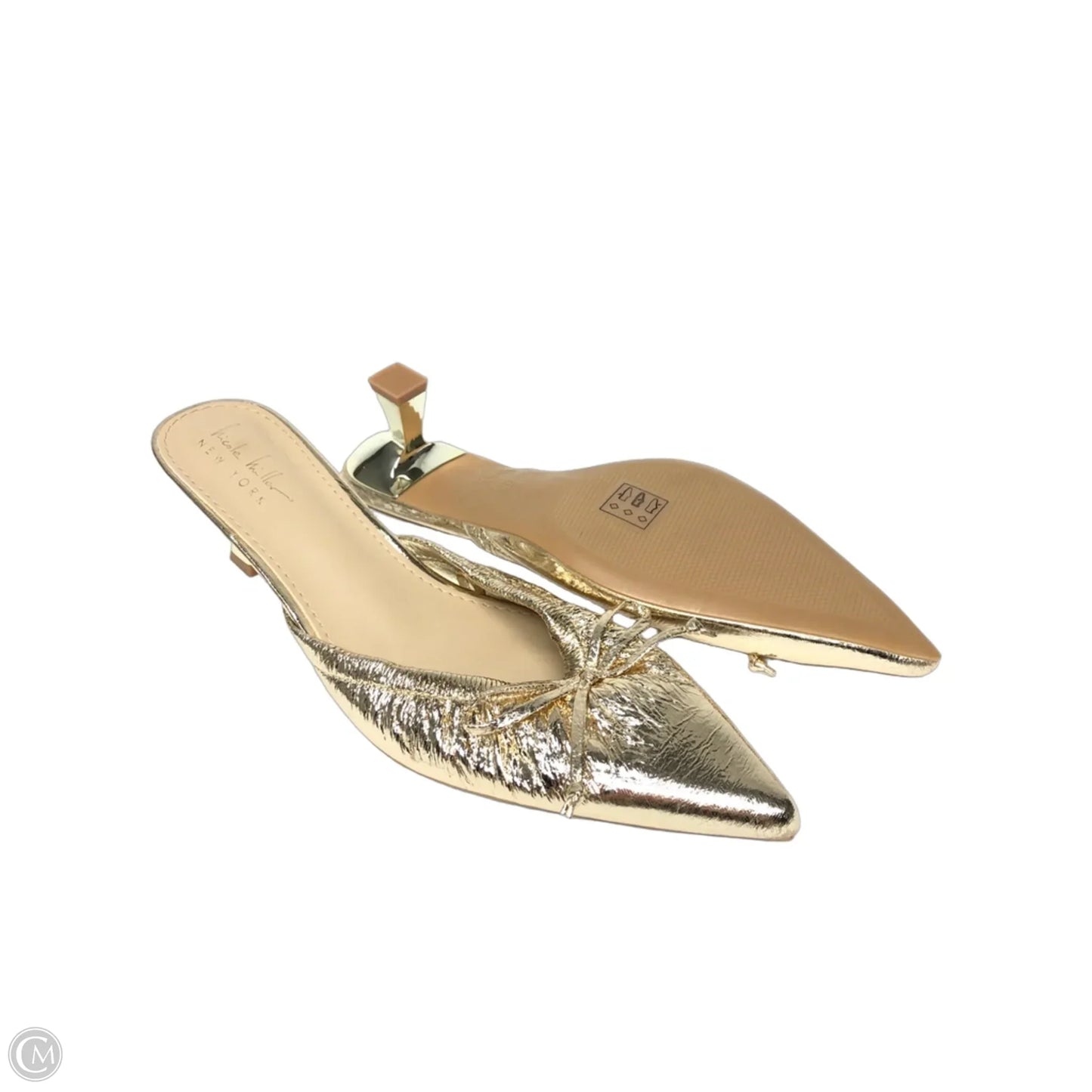 Shoes Heels Kitten By Nicole Miller In Gold, Size: 10
