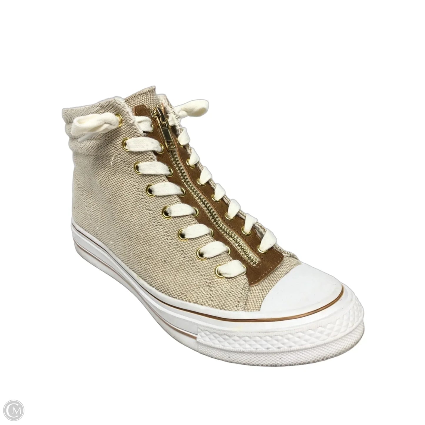 Shoes Sneakers By Yellow Box In Beige, Size: 7.5