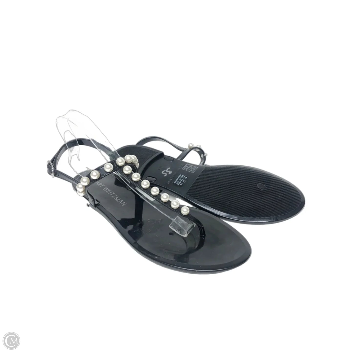 Sandals Designer By Stuart Weitzman In Black, Size: 11