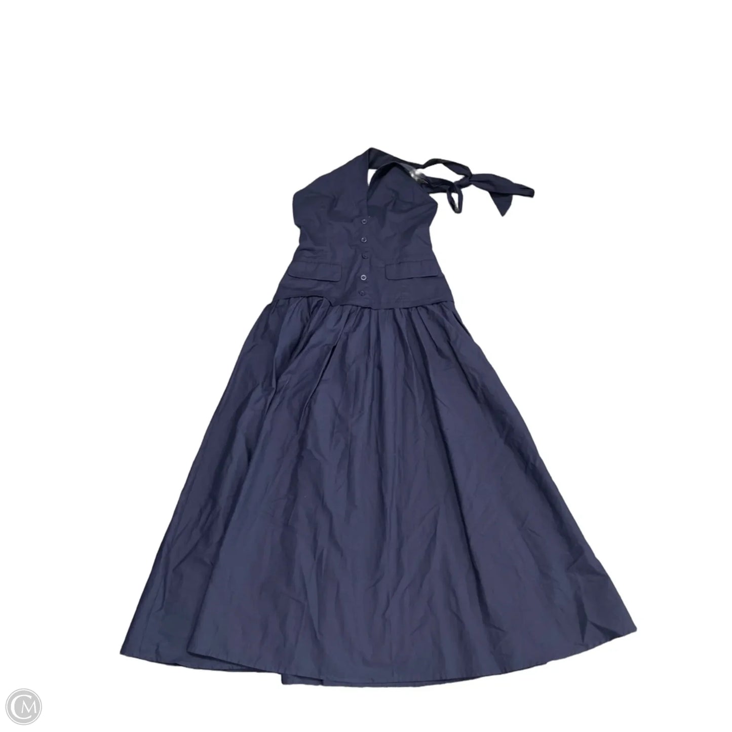 Dress Casual Maxi By Commense In Navy, Size: M