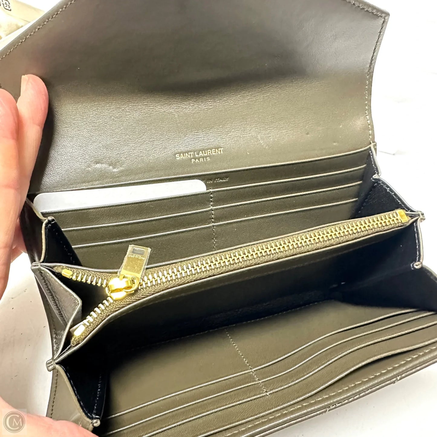 Wallet Luxury Designer By Yves Saint Laurent, Size: Large